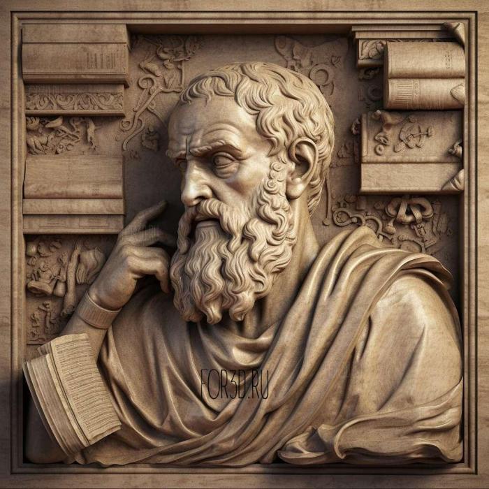 Hippocrates 2 stl model for CNC